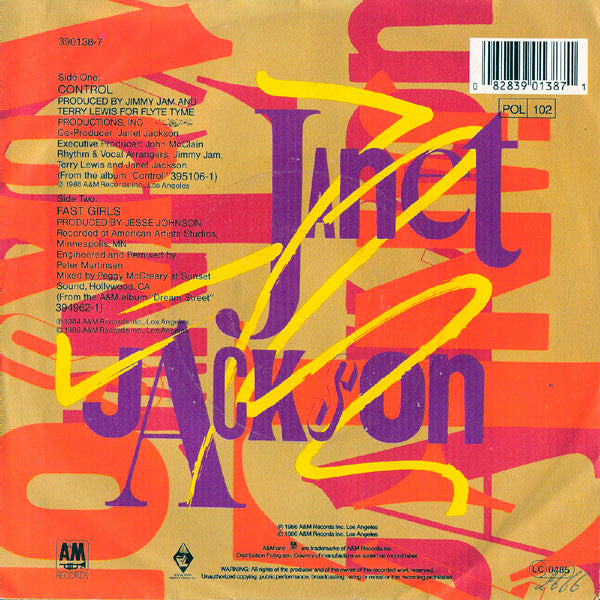 Janet Jackson : Control (7", Single)