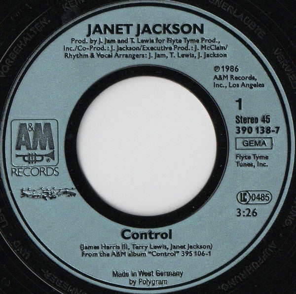 Janet Jackson : Control (7", Single)
