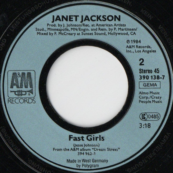 Janet Jackson : Control (7", Single)