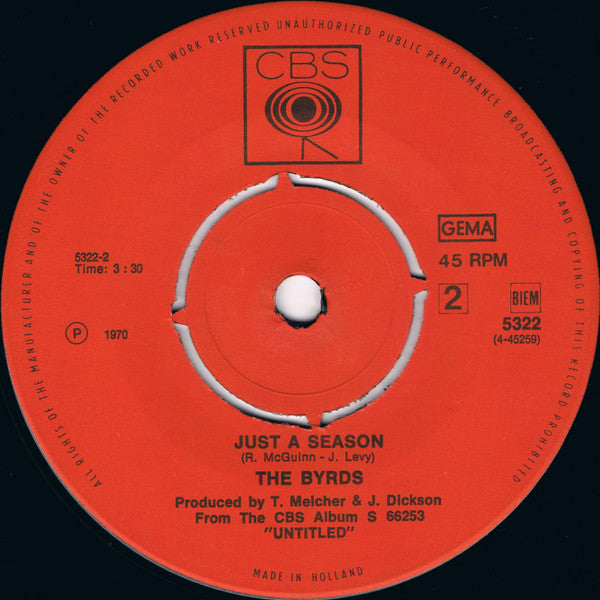 The Byrds : Chestnut Mare (7", Single)