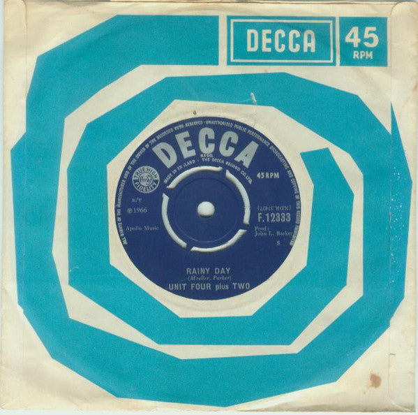 Unit Four Plus Two : Baby Never Say Goodbye (7", Single)