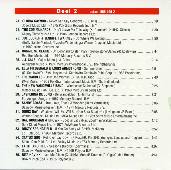 Various : De Gouden Keuze Van BZN - Deel 2 (CD, Comp)