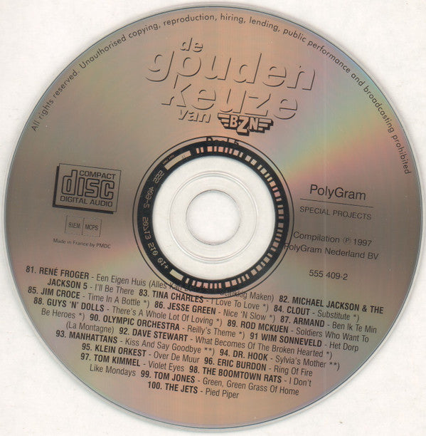 Various : De Gouden Keuze Van BZN - Deel 5 (CD, Comp)