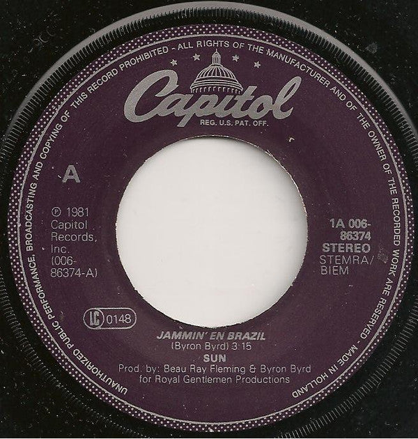 Sun (7) : Jammin' En Brazil / On My Radio (7")