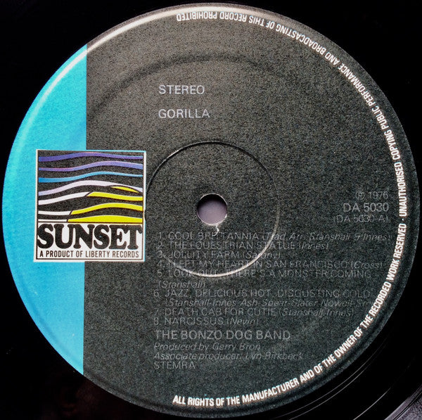 Bonzo Dog Doo-Dah Band : Gorilla (LP, Album, RE)