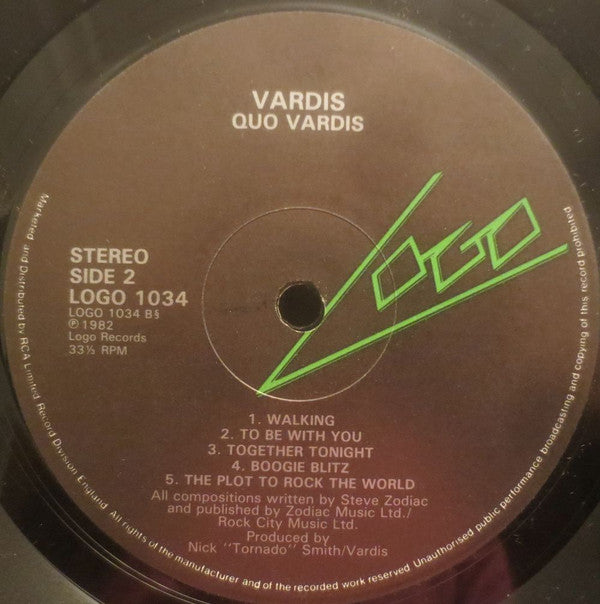 Vardis : Quo Vardis (LP, Album + 7")