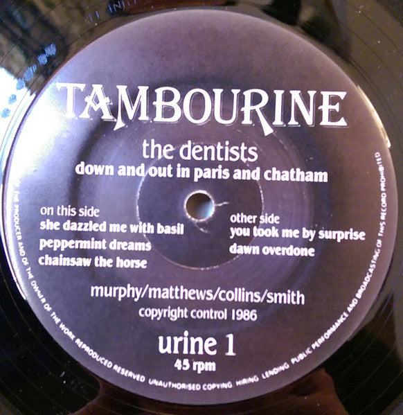 The Dentists : Down And Out In Paris And Chatham E.P. (12", EP)