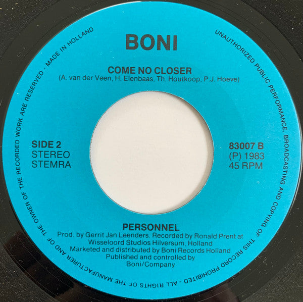 Personnel : Steer Me Right (7", Single)