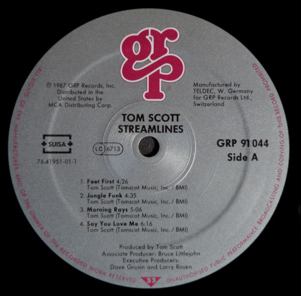 Tom Scott : Streamlines (LP, Album, DMM)