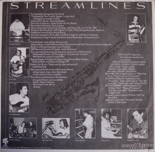 Tom Scott : Streamlines (LP, Album, DMM)