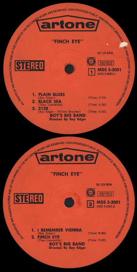 Boy's Big Band : Finch Eye (LP, Album)