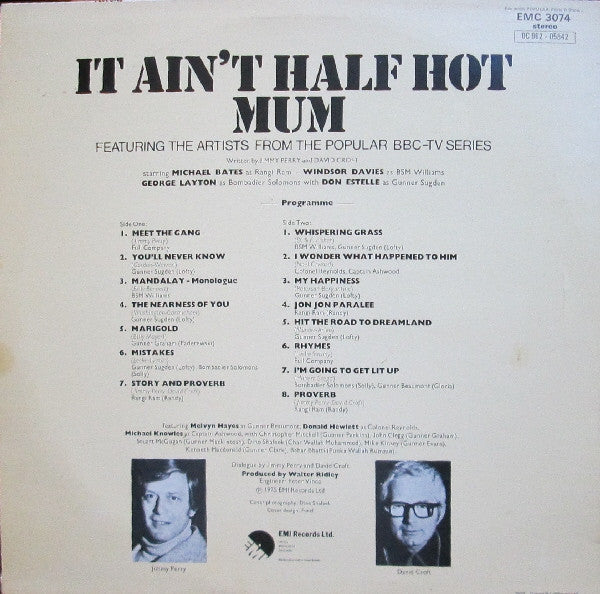 Various : It Ain't Half Hot Mum - Featuring The Artists From The Popular BBC-TV Series (LP)