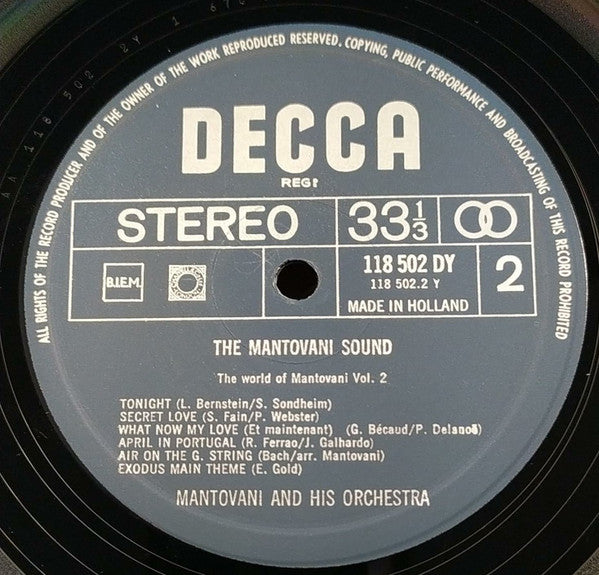 Mantovani And His Orchestra : The Mantovani Sound; The World Of Mantovani Vol. 2 (LP)