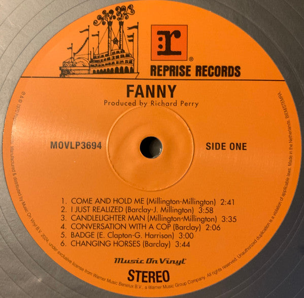 Fanny (2) : Fanny (LP, Album, Ltd, RE, Sil)