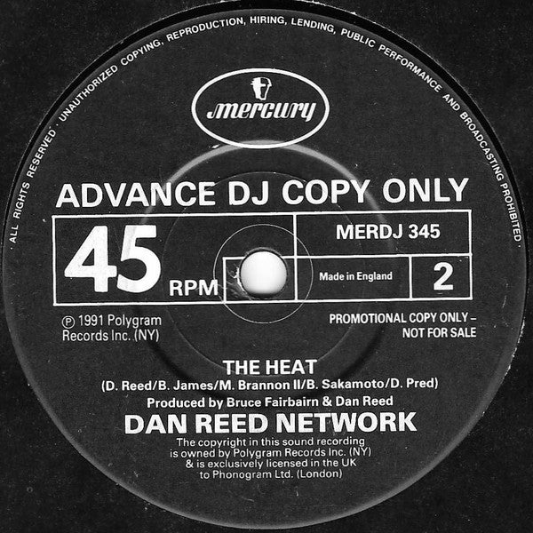Dan Reed Network : Mix It Up (7", Single, Promo)