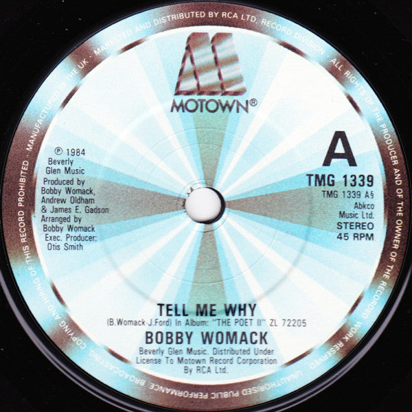 Bobby Womack : Tell Me Why (7", Single)