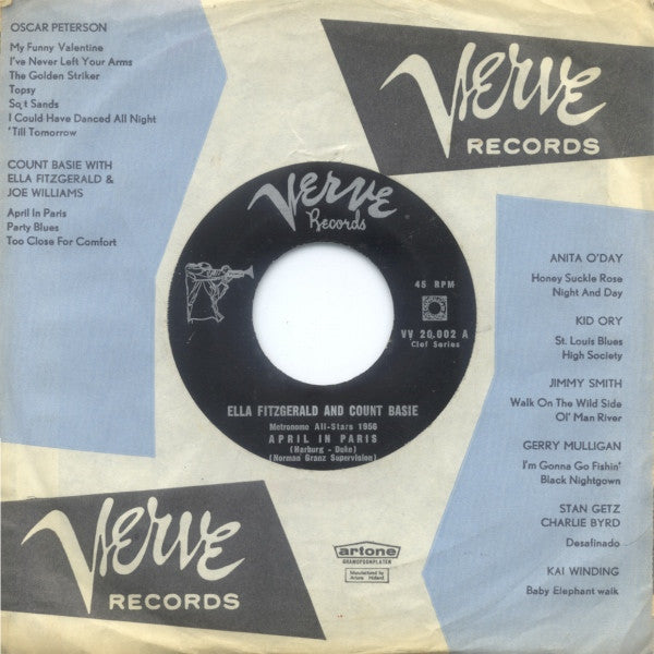 Count Basie With Ella Fitzgerald & Joe Williams : April In Paris (7", RE)