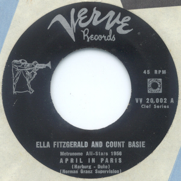 Count Basie With Ella Fitzgerald & Joe Williams : April In Paris (7", RE)