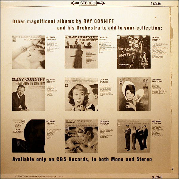 Ray Conniff And The Singers : Invisible Tears (LP, Album)