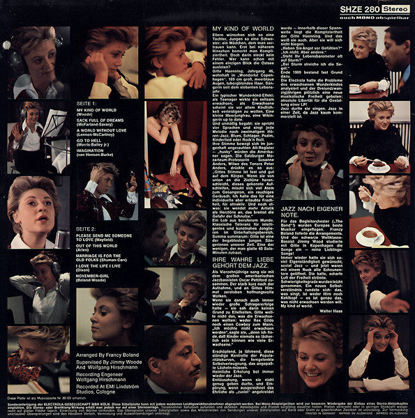 Gitte Hænning & Clarke-Boland Big Band : My Kind Of World (LP, Album)
