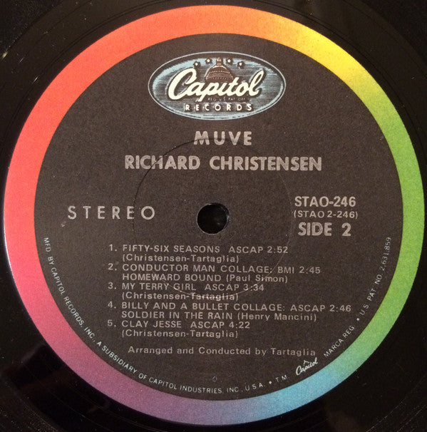 Richard Christensen And John Tartaglia : Muve (LP, Album, Gat)