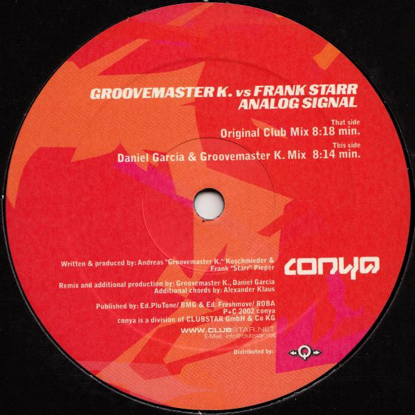 Groovemaster K. vs. Frank Starr : Analog Signal (12")