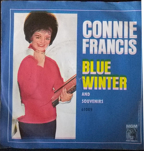 Connie Francis : Blue Winter / Souvenirs (7", Single, Mono)