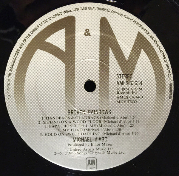 Mike D'Abo : Broken Rainbows (LP, Album)