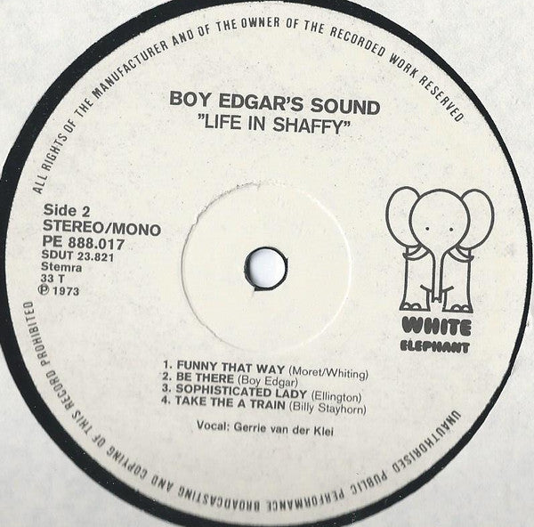 Boy Edgar's Sound : Live In Shaffy (LP)