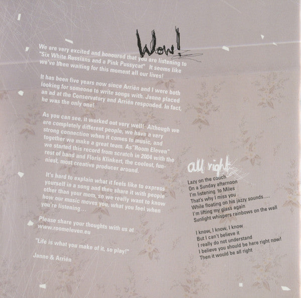 Room Eleven : Six White Russians And A Pink Pussycat (CD, Album)