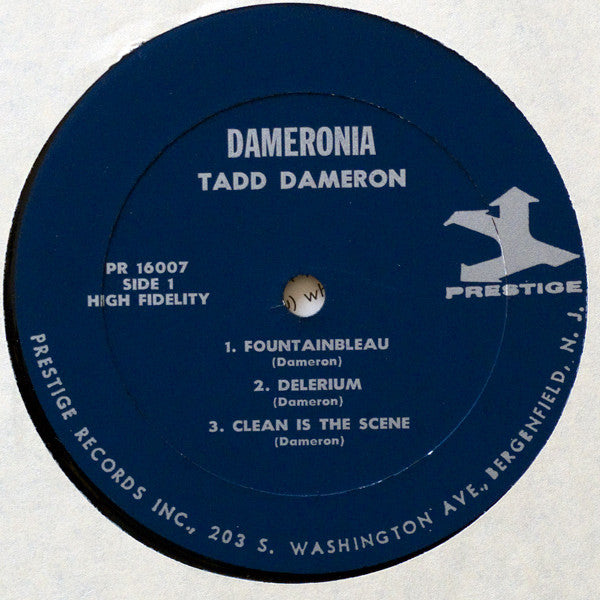 Tadd Dameron : Dameronia (LP, Album, RE)