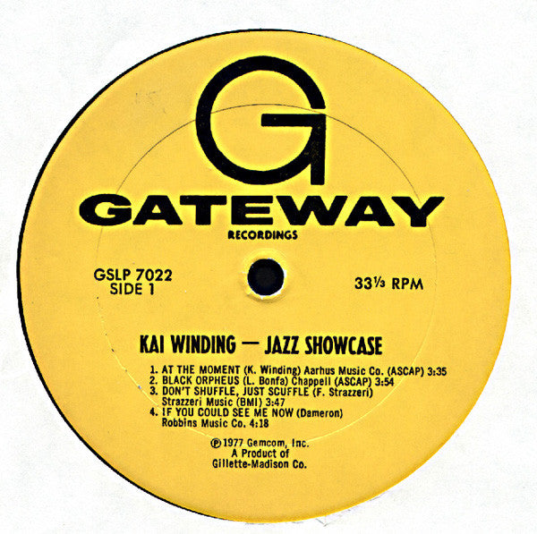 Kai Winding : Jazz Showcase (LP, Album)