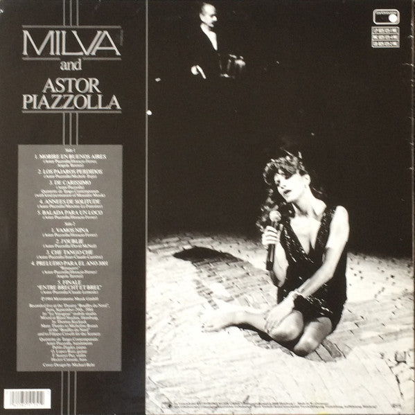 Milva And Astor Piazzolla : Live At The Bouffes Du Nord (LP, Album)