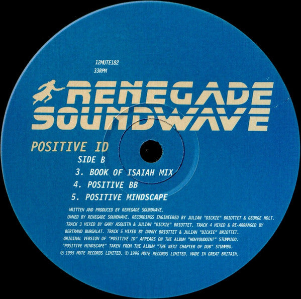 Renegade Soundwave : Positive ID (12", Single)