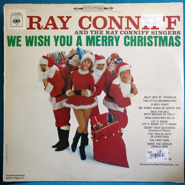 Ray Conniff And The Ray Conniff Singers* : We Wish You A Merry Christmas (LP, Album, RE)