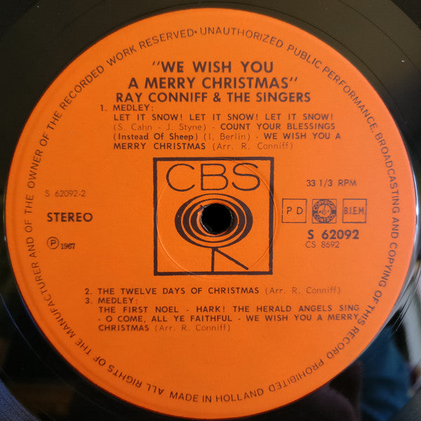 Ray Conniff And The Ray Conniff Singers* : We Wish You A Merry Christmas (LP, Album, RE)