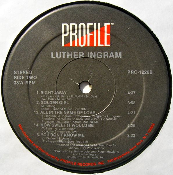 Luther Ingram : Luther Ingram (LP, Album)
