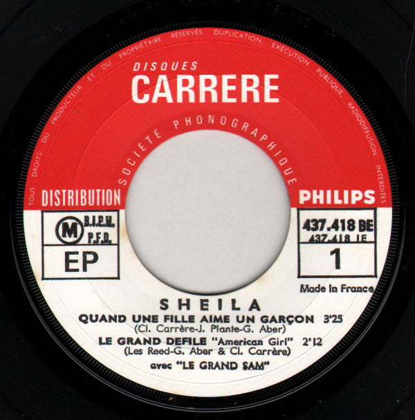 Sheila (5) : Quand Une Fille Aime Un Garçon (7", EP)
