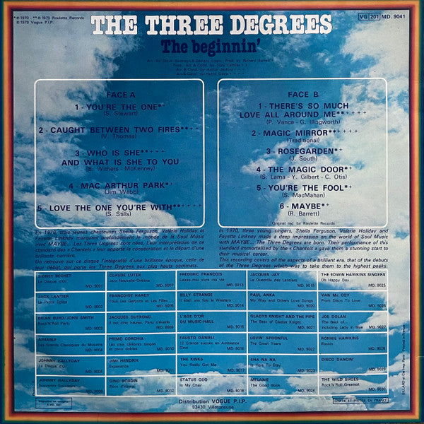 The Three Degrees : The Beginnin' (LP, Comp, Ltd, Gre)