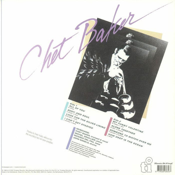 Chet Baker : Sings Again (LP, Album, Ltd, RE, Yel)