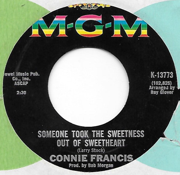 Connie Francis : My Heart Cries For You (7")