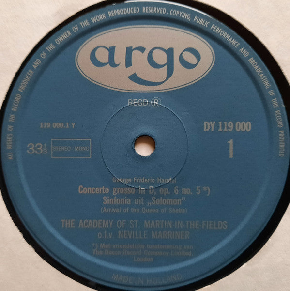 The Academy Of St. Martin-in-the-Fields Director Sir Neville Marriner : De Muzikale Rijkdom Van De Academy Of St. Martin-In-The-Fields (LP, Comp)