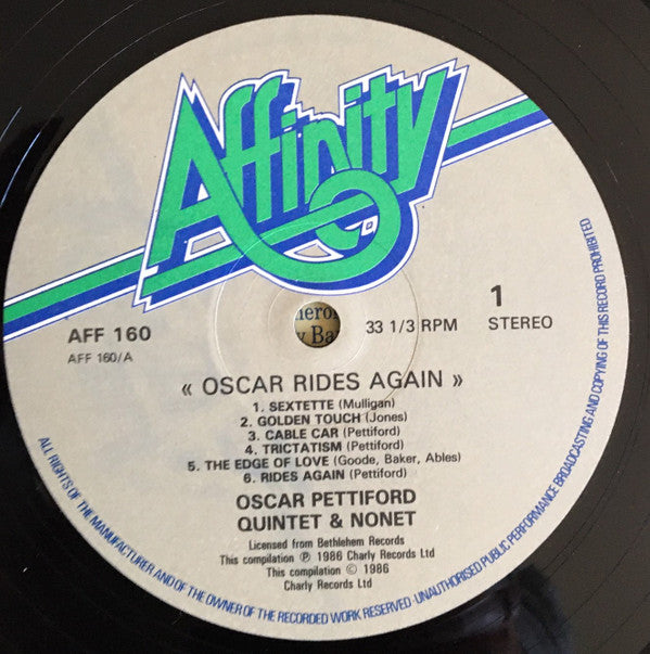 Oscar Pettiford : Oscar Rides Again (LP, Comp, RE)