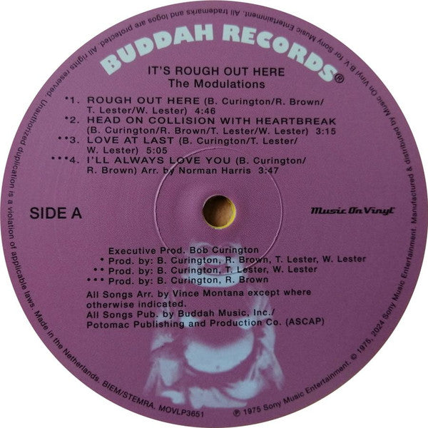 The Modulations : It's Rough Out Here (LP, Album, RE, yel)