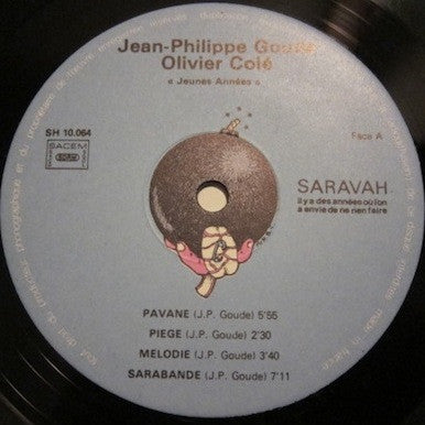 Jean-Philippe Goude & Olivier Cole : Jeunes Années (LP, Album)