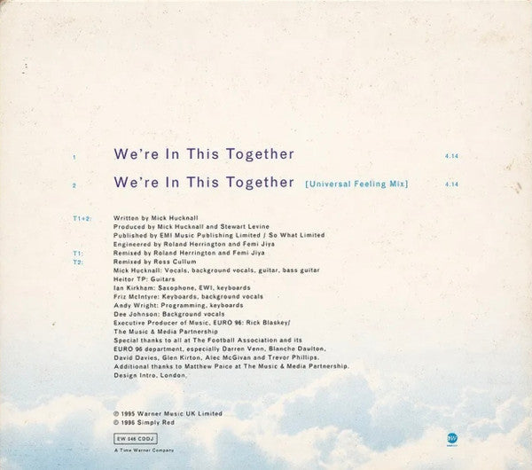 Simply Red : We're In This Together (CD, Single, Promo, Dig)
