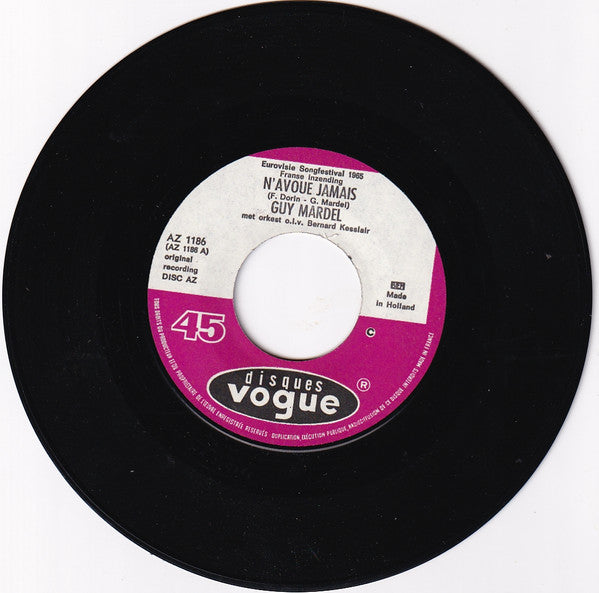 Guy Mardel : N'Avoue Jamais (7", Single)