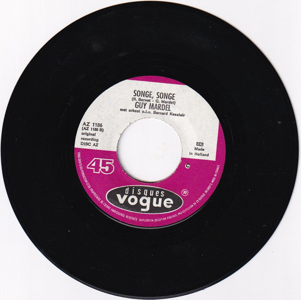 Guy Mardel : N'Avoue Jamais (7", Single)