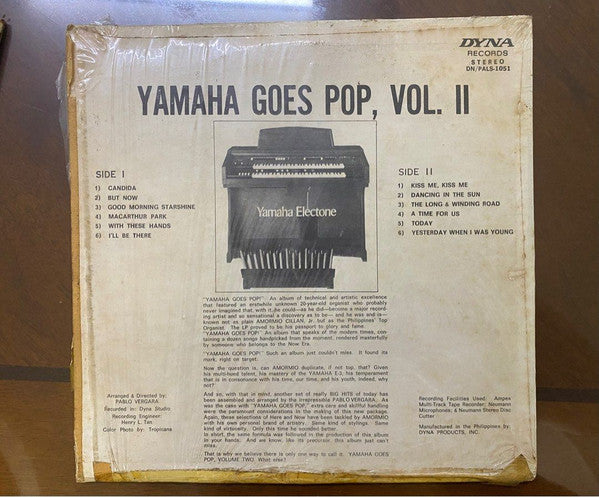 Amormio Cillan, Jr. : Yamaha Goes Pop (Volume 2) (LP, Album)