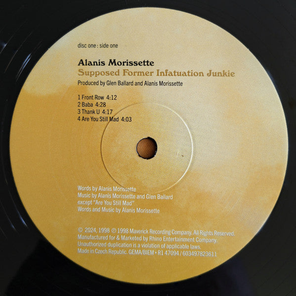 Alanis Morissette : Supposed Former Infatuation Junkie (2xLP, Album, Ltd, RE, Tha)